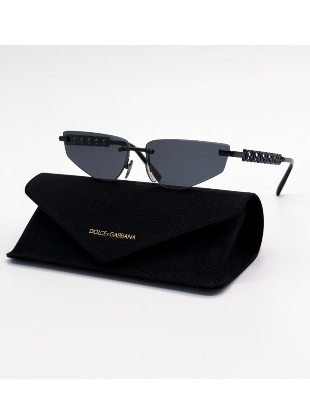 New Dolce&Gabbana DG2301 01/87 Black Women Sunglasses